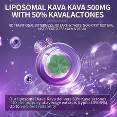 Lukaree Kava label detail emphasizes 50% kavalactones.