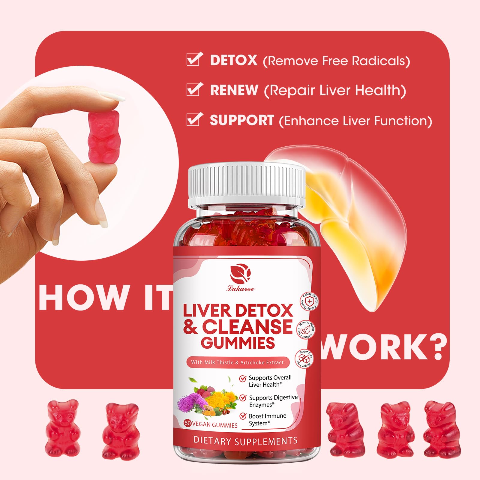 Highlighted ingredients: milk thistle, dandelion, artichoke extract, elderberry