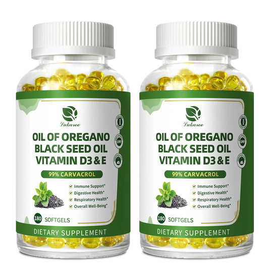 Lukaree Oregano Oil capsules 2-pack front view