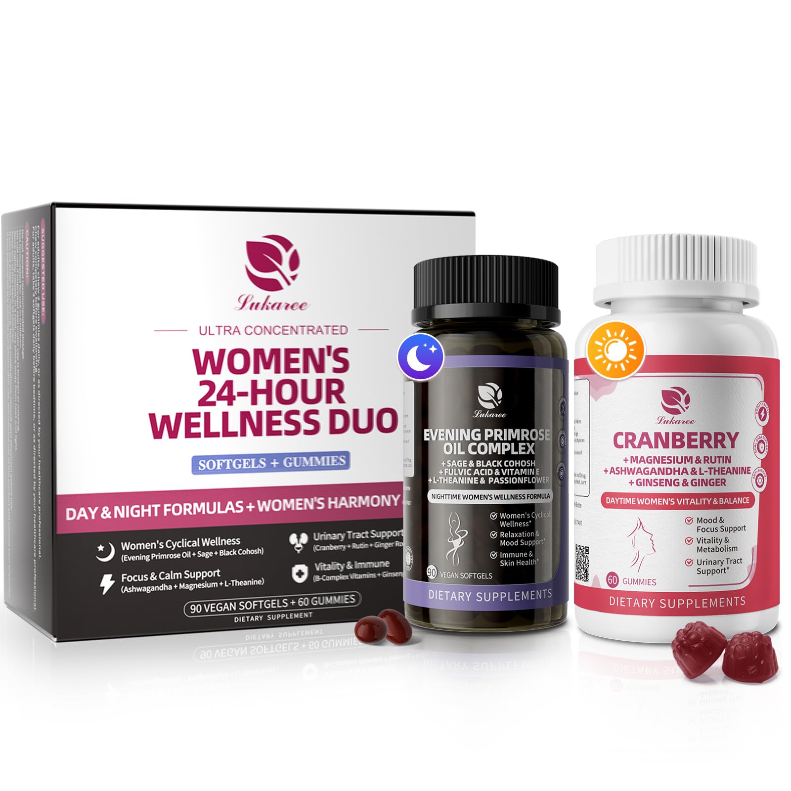 Lukaree Evening Primrose Oil softgels bottle