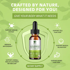 Lukaree Soursop Leaf Extract label view highlighting clean, alcohol-free formulation.