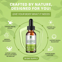 Alcohol-free vegan Lukaree soursop leaves extract
