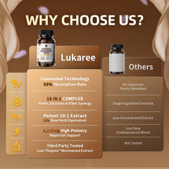 Lukaree vegan capsules packaging on white background
