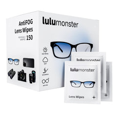 Lulumonster Anti-Fog Lens Wipes – 150 pre-moistened wipes