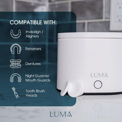 LumaPod compact design on bathroom counter