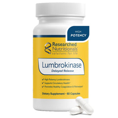 Lumbrokinase delayed-release capsules close-up