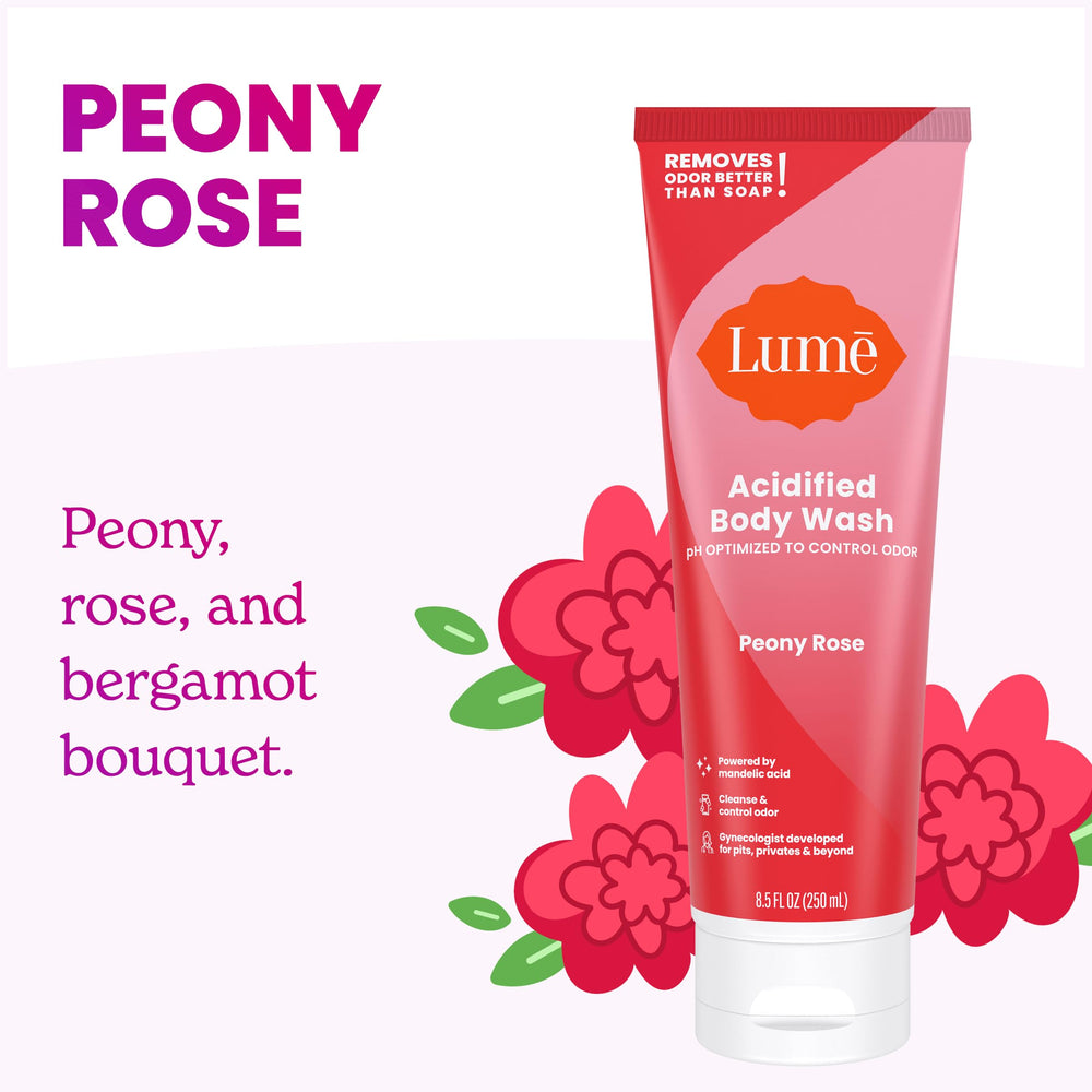 Lume Acidified Body Wash foam lather for gentle cleansing