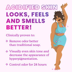 Lume Acidified Body Wash pour demonstrates easy, mess-free dispensing.