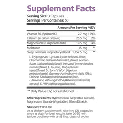 Valerian root and passionflower elements with vitamins