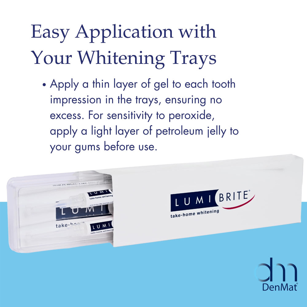 Whitening gel syringes arranged for 4-syringe refill kit