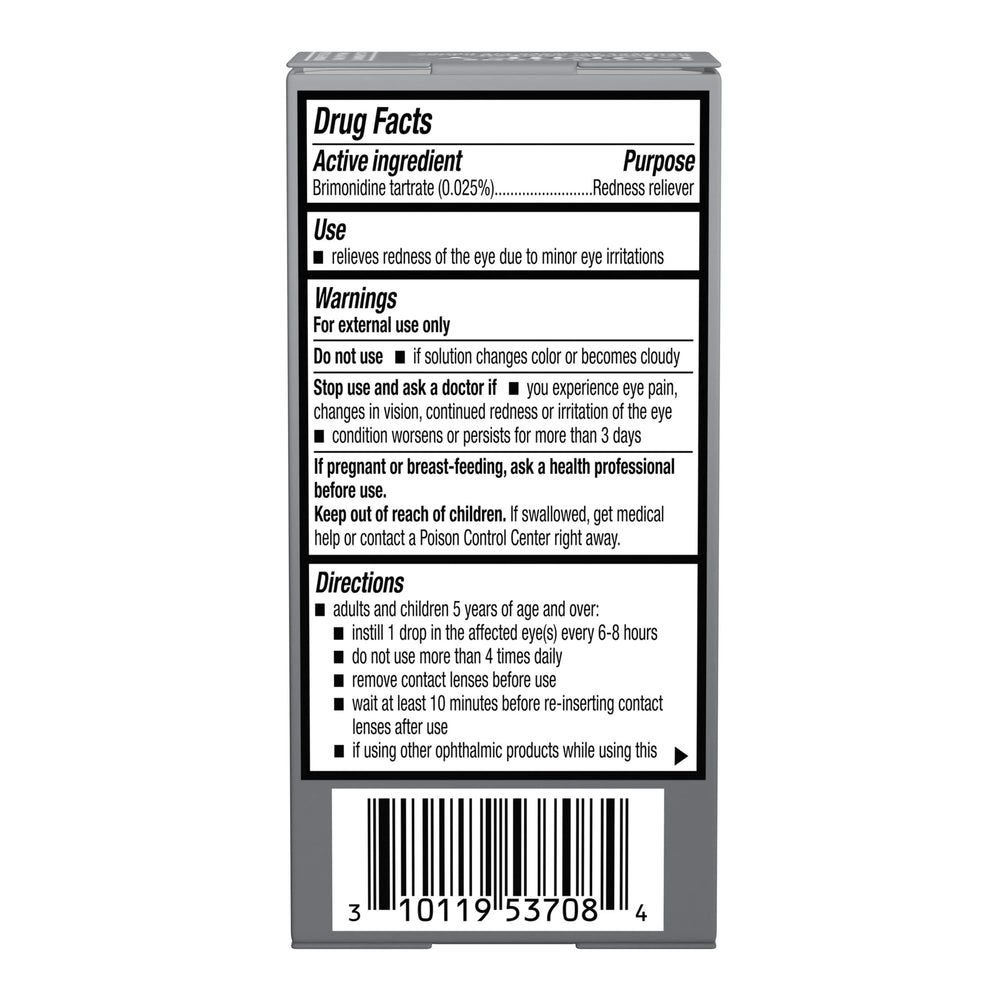 Lumify packaging label highlights no bleach or dyes in formula.