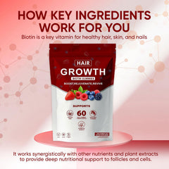 Benefits include hair growth, skin radiance and stronger nails