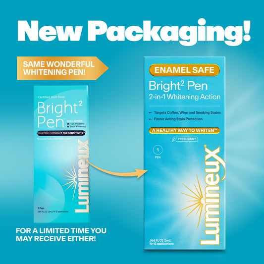 Close-up of Lumineux Bright2 Pen tip applying whitening formula