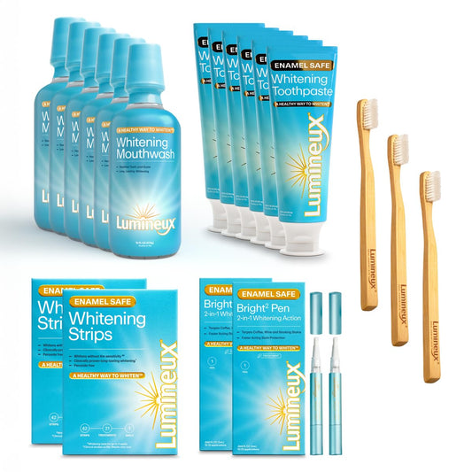 Front view of Lumineux Longevity Whitening Kit Bundle
