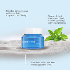 Mint-flavored whitening powder for fresh breath