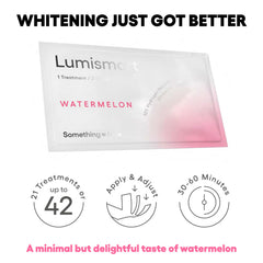 Enamel-safe Lumismart Whitening Strips with Watermelon flavor