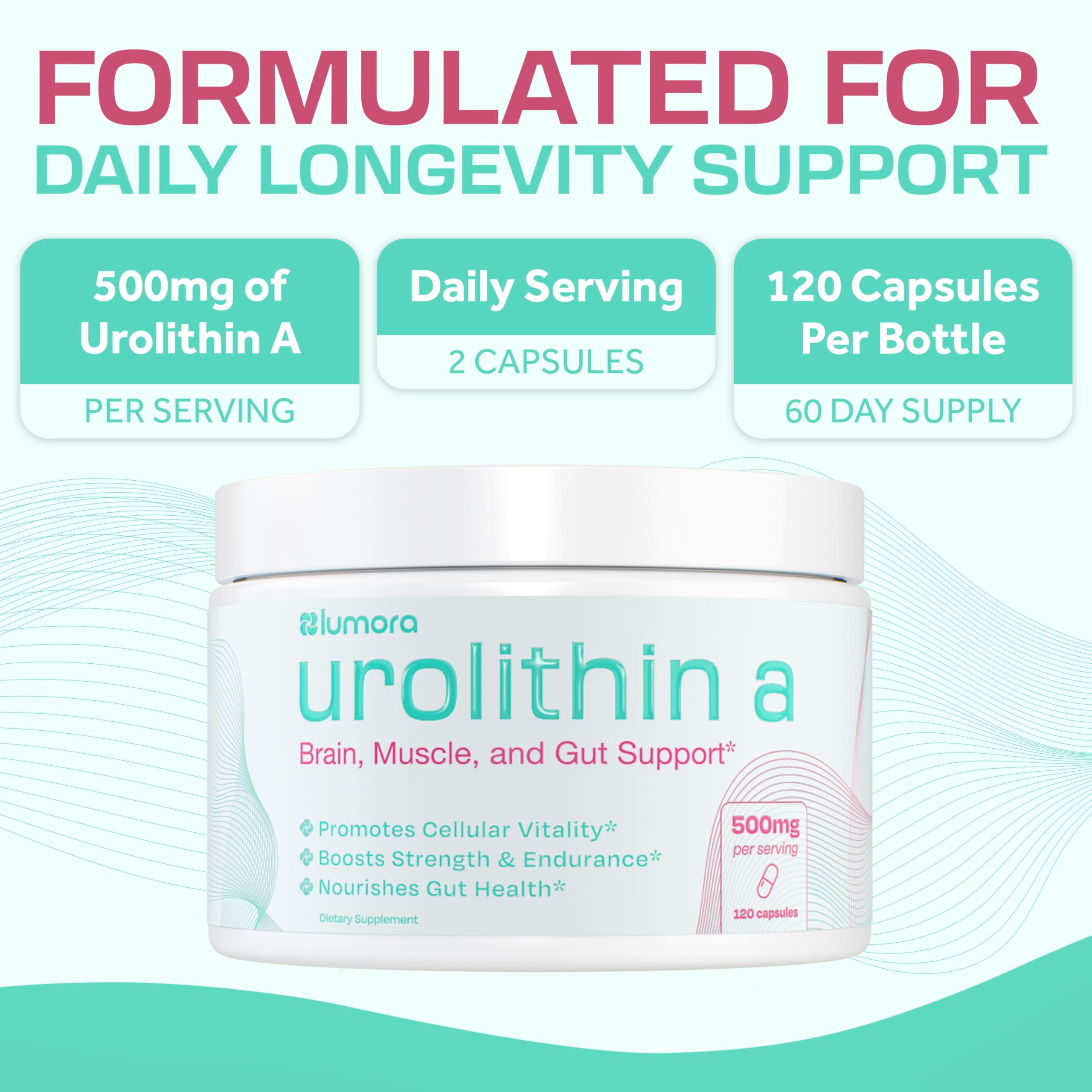 Third-party tested Lumora Urolithin A purity and potency certificate