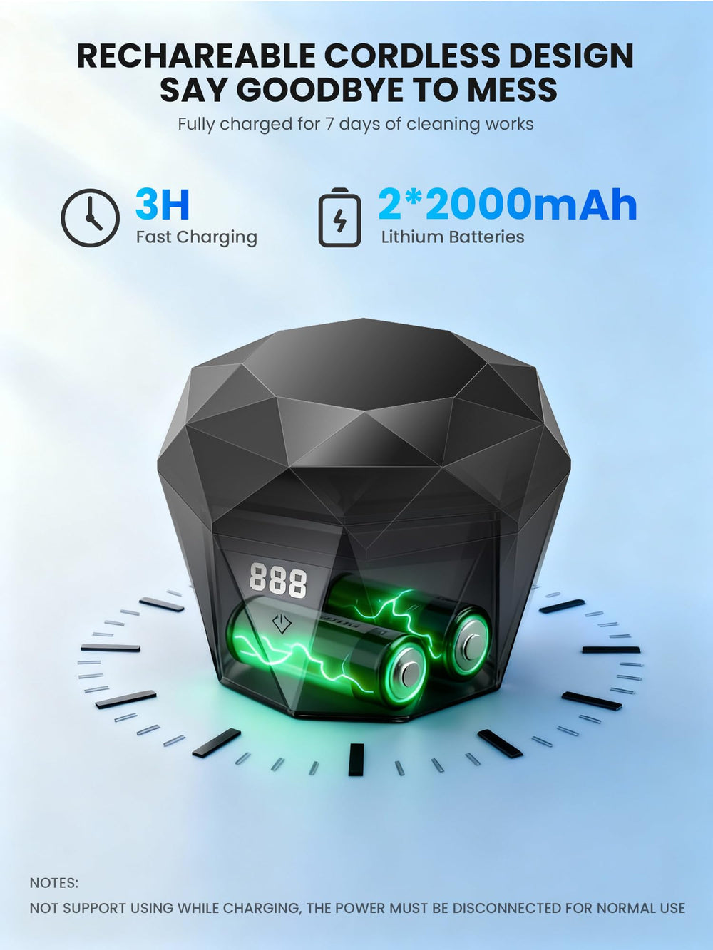 UV-C light module for 360° cleaning