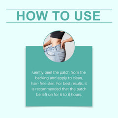 Patch application on skin during daily routine
