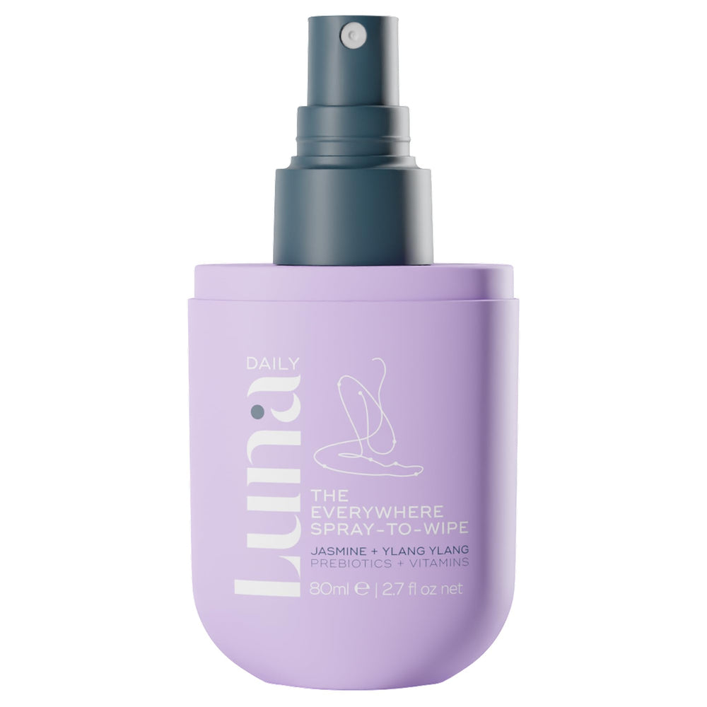 Luna Daily The Everywhere Spray-To-Wipe bottle-front for quick surface refresh