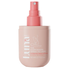 Luna Daily Everywhere Spray-To-Wipe bottle for quick on-the-go refresh