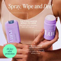 Luna Daily Mini Body Cleansing Spray travel-friendly 30ml bottle for on-the-go care