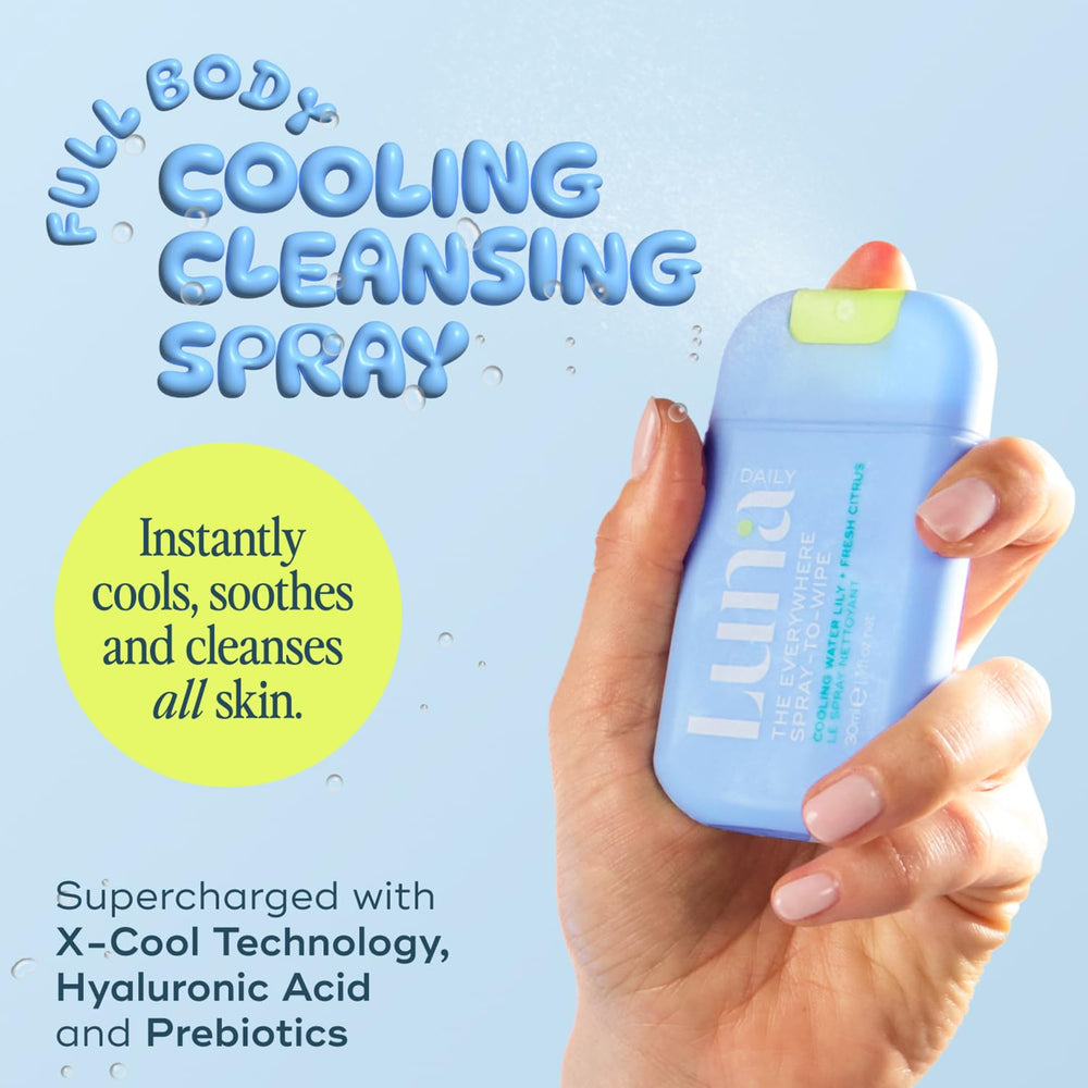 Luna Daily pH-balanced skin care shows gentle cleansing for sensitive skin