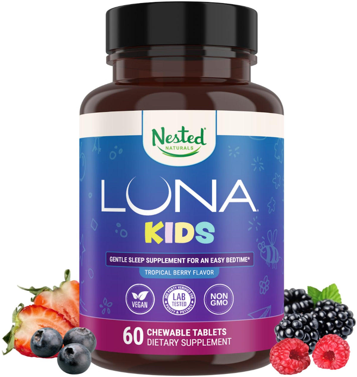 LUNA Kids Sleep Aid 60 chewable tablets