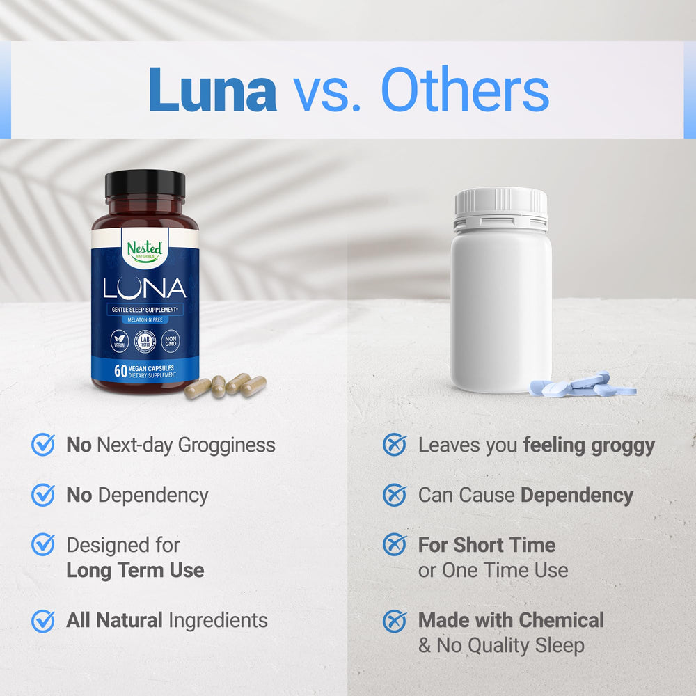Luna Sleep Supplement packaging and bottle