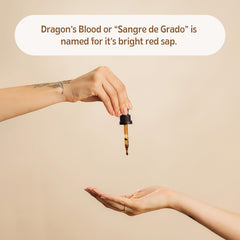 Ethically sourced Dragon's Blood resin product label