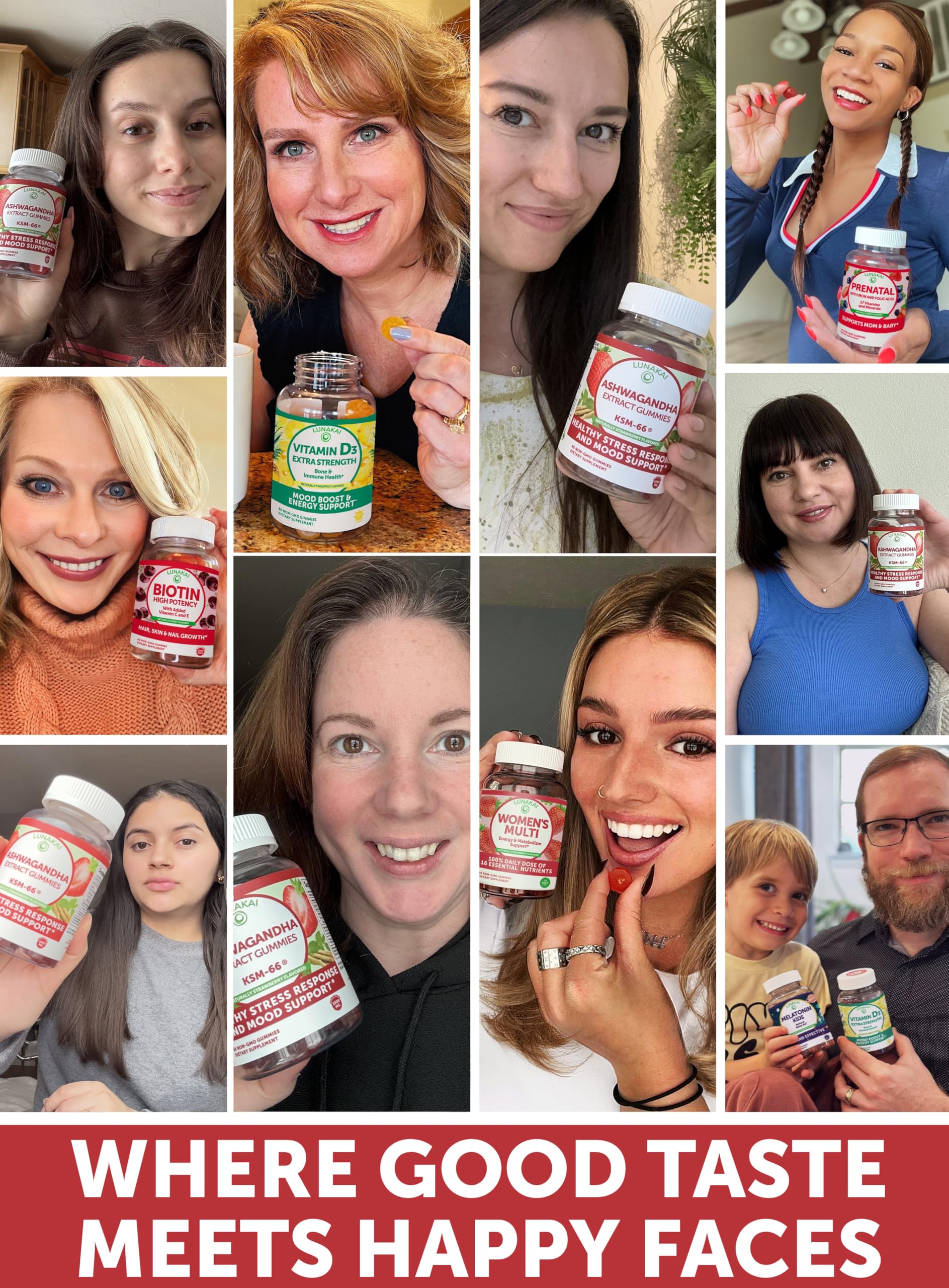 Lunakai Ashwagandha Gummies for stress, mood and sleep support