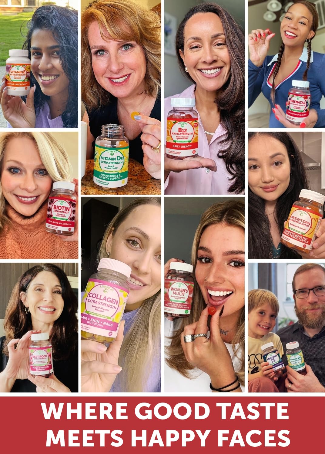 Vegan non-GMO Lunakai B12 Gummies packaging