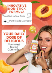 Nutrition facts panel for Lunakai calcium gummies 60ct