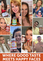 Gluten-free, non-GMO, vegan-friendly icons