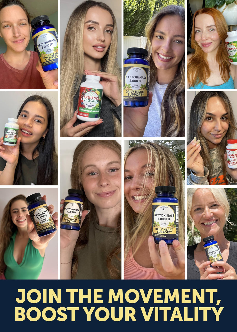 Two capsules serving size for Lunakai nattokinase