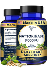 Lunakai nattokinase bottle manufactured in the USA