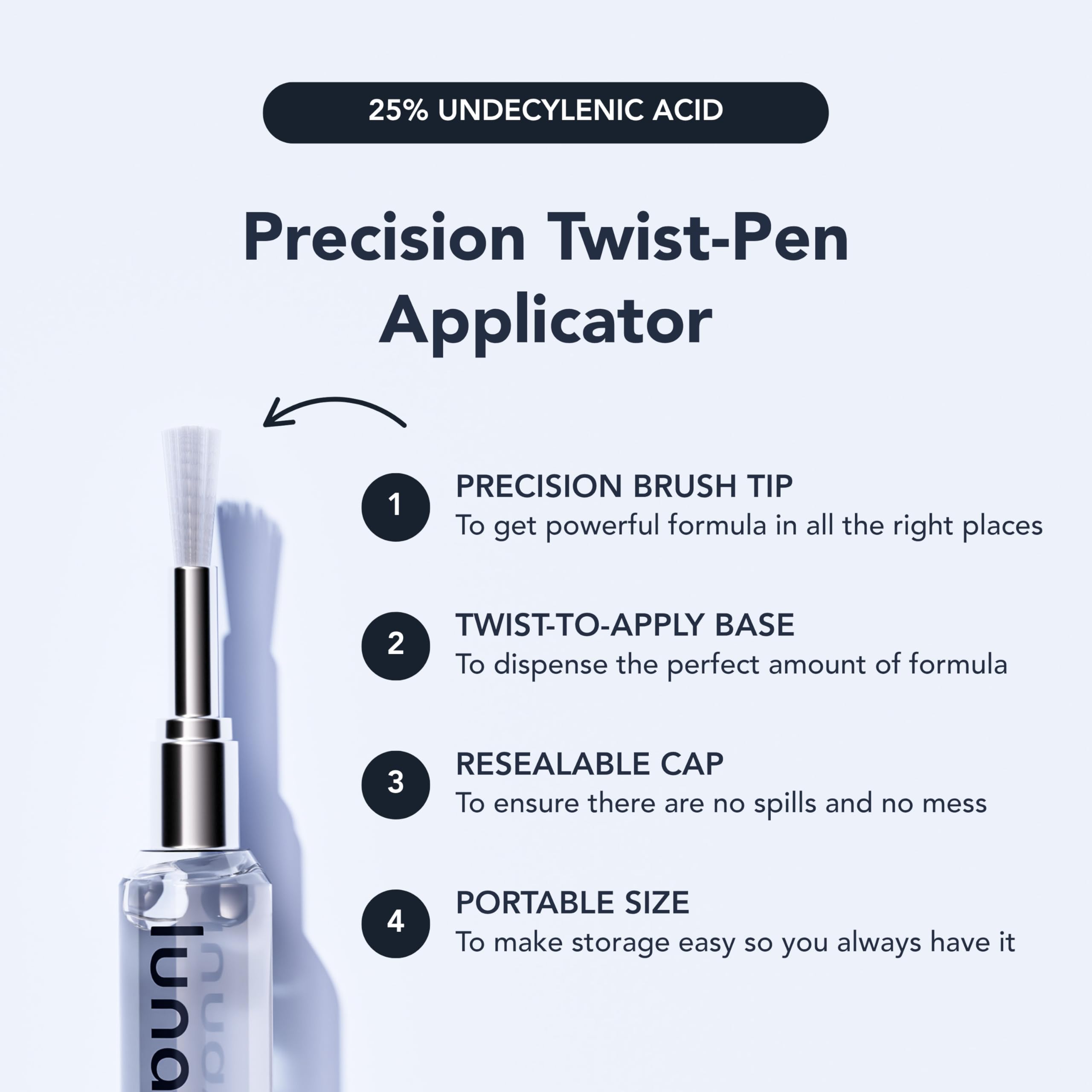 Lunavia Antifungal Pen 6-pack packaging for on-the-go care.
