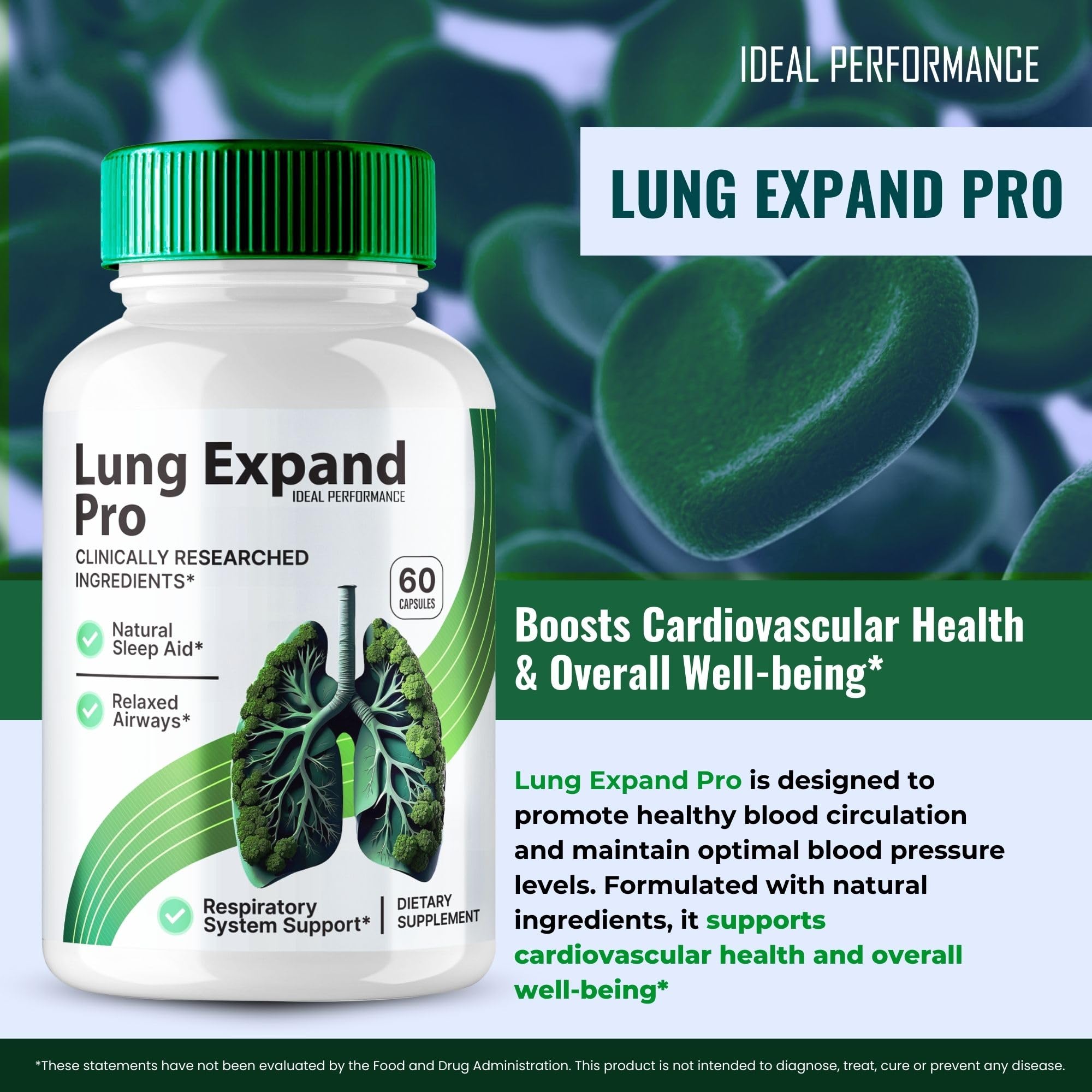 Lung Expand Pro Blood Capsules close-up