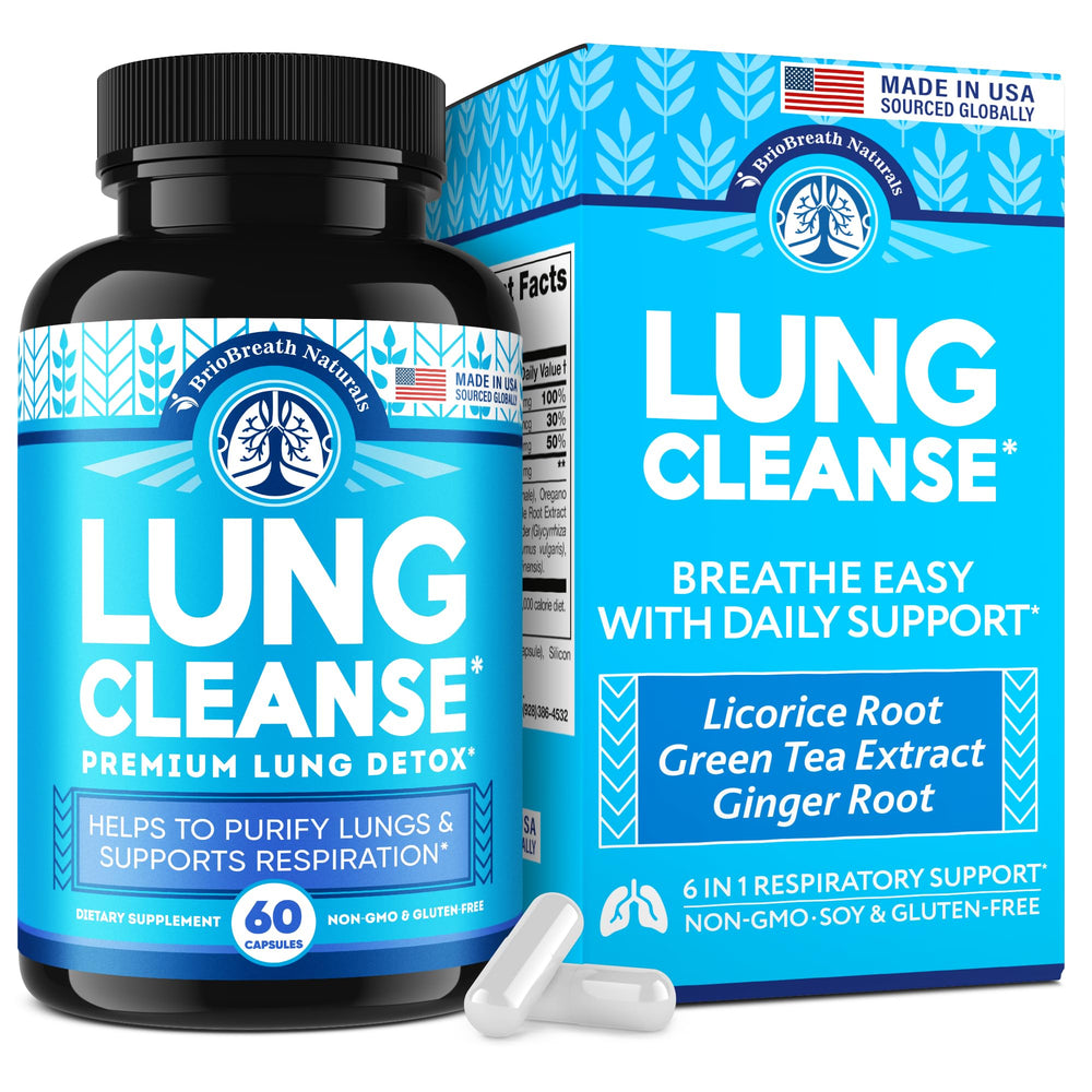 Lung Support supplement bottle label