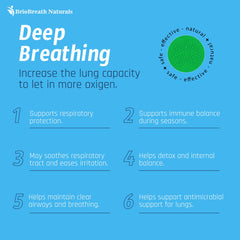 Person breathing easily outdoors