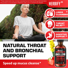 Lung support tincture bottle displayed on white background