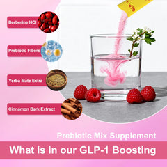Box of Lunivox GLP-1 Drink Mix with 30 strawberry açaí stick packs