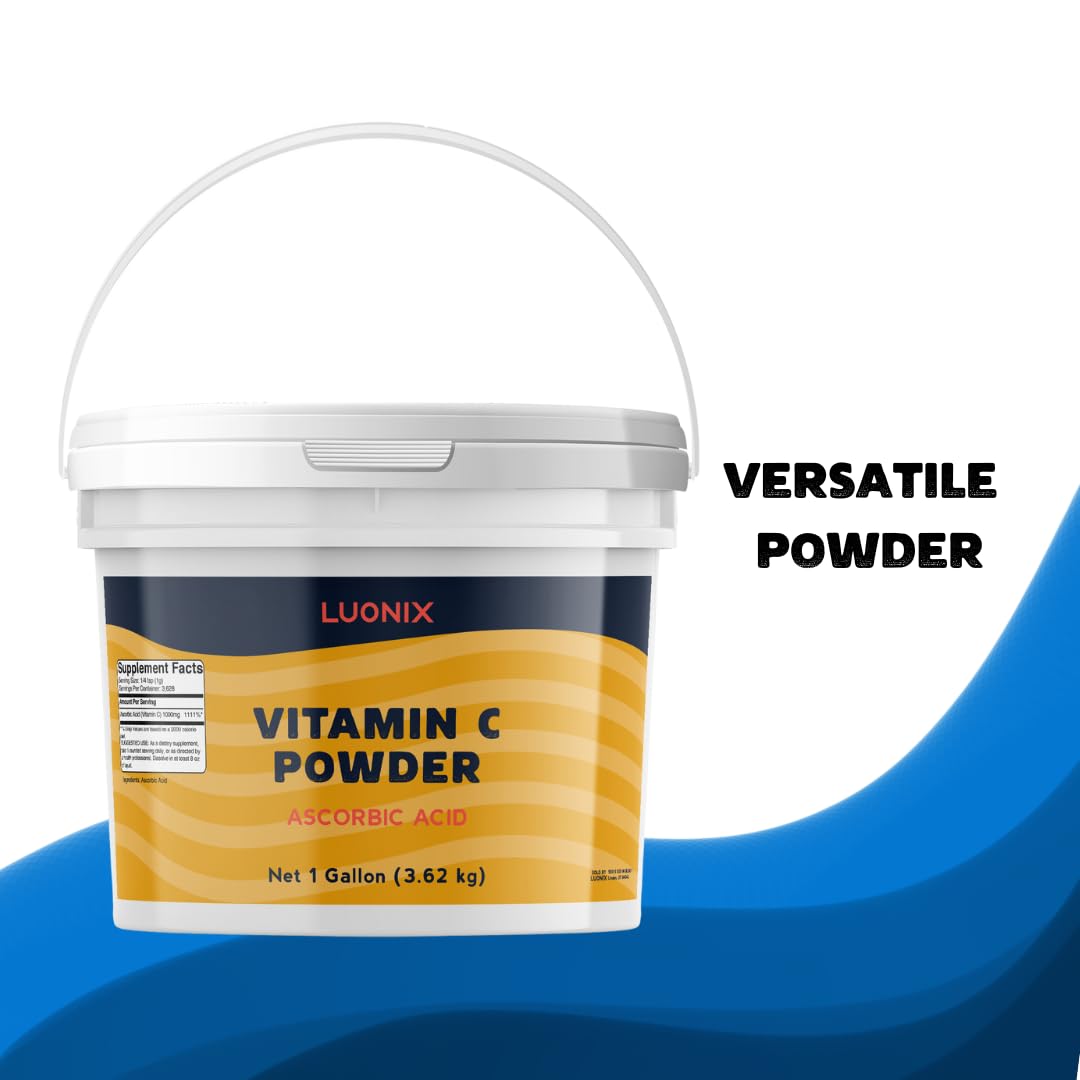 Luonix Vitamin C Powder packaged in the USA