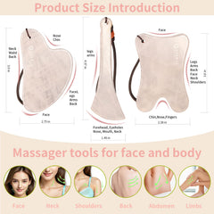 Close-up of smooth pink jade Gua Sha edge