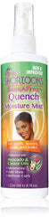 Luster's ShortLooks SassAFraz Quench Moisture Mist bottle for lightweight hydration and frizz control.