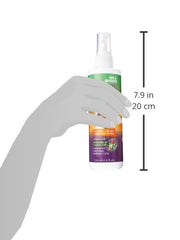 Luster's ShortLooks SassAFraz Quench Moisture Mist label highlights ingredients and usage.