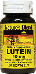 Close-up of lutein 15mg softgels