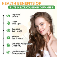 Front view of the 2-pack mango-lutein gummies packaging