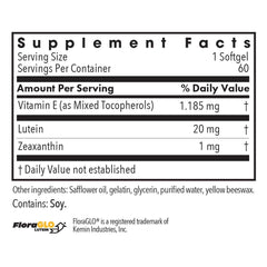 20mg Lutein and Zeaxanthin for eye health and vision support