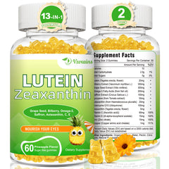 Lutein 20 mg with Zeaxanthin eye gummies – 120 count bottle